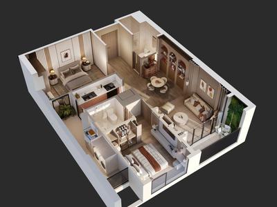 Chỉ 4,77 tỷ mua đứt căn hộ chung cư 2N 74m2, cách Mỹ Đình 7ph di chuyển 4