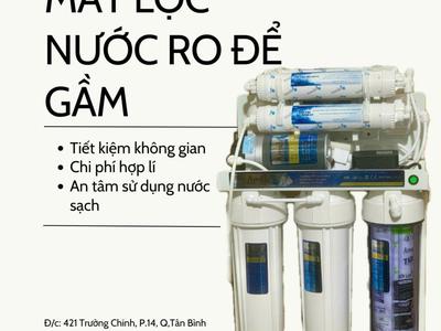 Máy lọc nước RO để gầm nhỏ gọn tiện lợ tiết kiệm diện tích chi phí 0