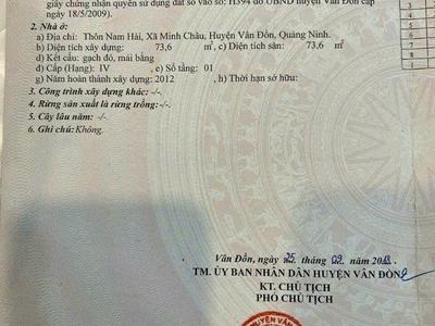 Bán đất chính chủ xã minh châu, vân đồn, quảng ninh 2