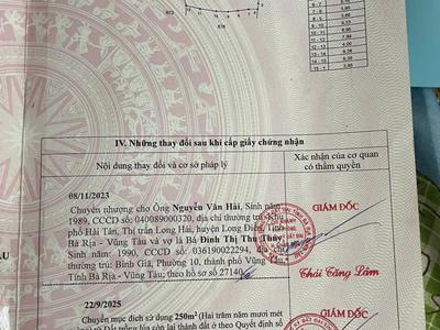 Bán đất mặt tiền mỹ xuân ngãi giao bình trung, châu đức 1