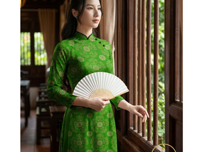 Vải Áo Dài Họa Tiết Cổ Điển 0