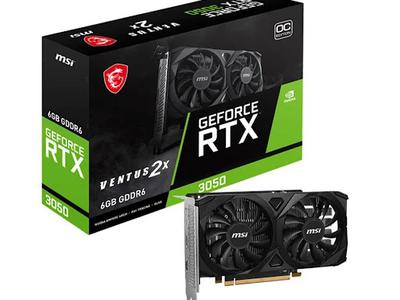 Card màn hình MSI GeForce RTX 3050 Ventus 2X E 6GB OC 0