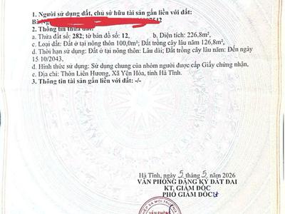 Chính chủ cần bán lô đất đẹp gần sân golf flc hà tĩnh cơ hội đầu tư tiềm năng 3