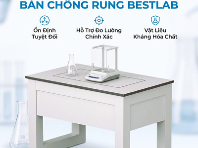 Bàn cân chống rung cân phân tích BestLab - Chuẩn từng miligram 0