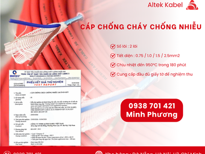 Cáp chống cháy chống nhiễu 2x0.75mm    Truyền tín hiệu ổn định Thanh Hóa, Bắc Ninh 0