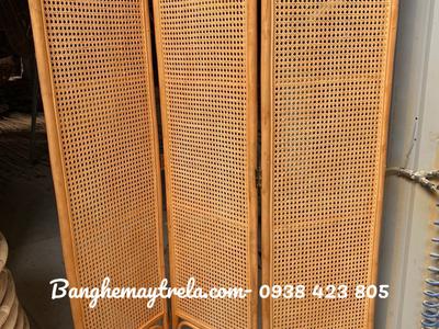 Bình phong mây tự nhiên lưới mắt cáo 5