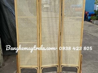 Bình phong mây tự nhiên lưới mắt cáo 6