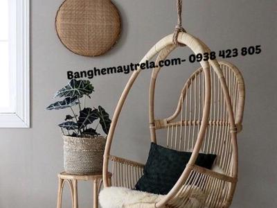 Ghế xích đu mây tự nhiên treo ban công 0