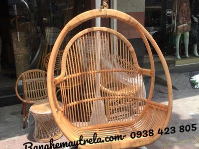 Ghế xích đu mây tự nhiên treo ban công 4