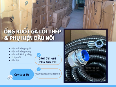 Ống ruột gà lõi thép phi 16, phi 20, phi 25, phi 32 tại Đà Nẵng 1