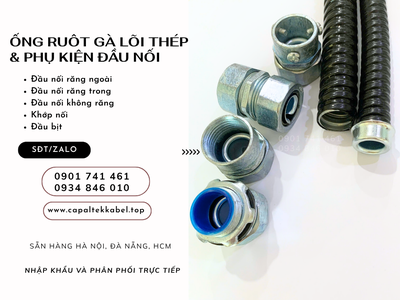 Ống ruột gà lõi thép phi 16, phi 20, phi 25, phi 32 tại Đà Nẵng 3