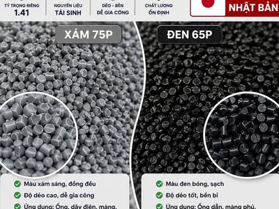 Hạt nhựa Pvc tái sinh dẻo- chất lượng nhật bản, giá sỉ tận gốc 0