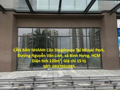 Cần bán nhanh căn shophouse tại mizuki park, đường nguyễn văn linh, xã bình hưng, hcm 0