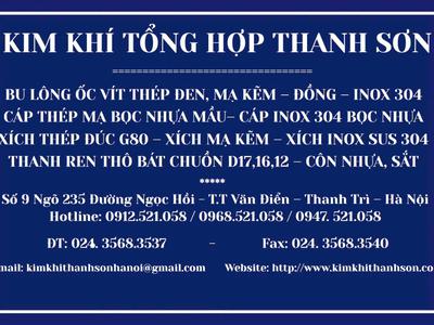Đầu cốt nhôm, kẹp cáp nhôm ép đầu cáp thép 0913521058 Kim khí Thanh Sơn SN 9 ngõ 235 đường Ngọc Hồi 9