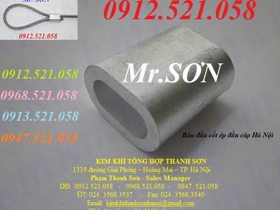 Đầu cốt nhôm, kẹp cáp nhôm ép đầu cáp thép 0913521058 Kim khí Thanh Sơn SN 9 ngõ 235 đường Ngọc Hồi 0