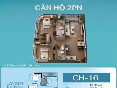 Ra mắt quỹ căn đắt giá nhất tòa g2 căn 2pn góc view sân golf vịnh di sản 1
