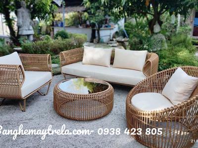 Bàn ghế sofa mây nhựa tổ yến 1
