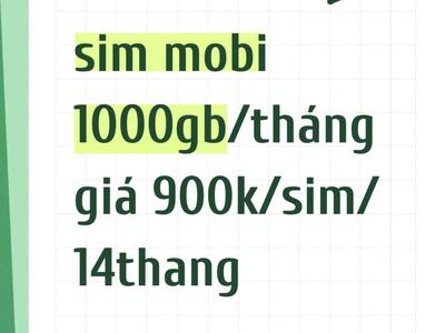 Siêu sim 5G mobifone 33gb/ngày dùng 14 tháng ko phải nạp tiền 0