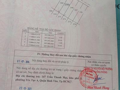 ✨ bán đất mt kênh tham lương tân tạo a, bình tân 5x20m 2
