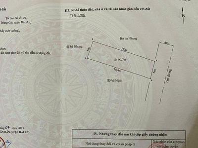 Bán đất mặt đường Cát Linh   Tràng Cát dt 90,7m2 cách dự án Vin 100m  chỉ 4 Tỷ280tr. 0