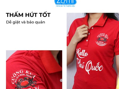 Áo Thun Đồng Phục Cổ Trụ - Áo Polo Quán Cường Kua 0