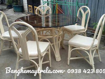 Ghế ăn mây tre đan 8