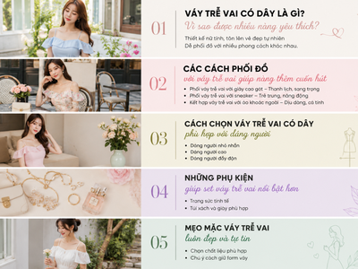 Cách Phối Đồ Với Váy Trễ Vai Cho Nàng Thêm Cuốn Hút 0