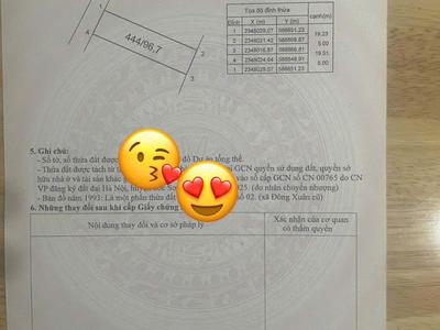 Cần tiền bán nhanh lô đất thôn thượng, xã sóc sơn, dt 96,7m2, giá đầu tư 0