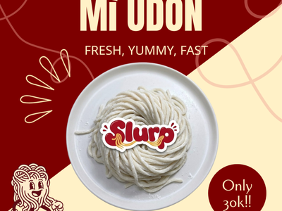 Mỳ Udon Tươi Slurp Sợi Mì Nhật Bản Dày Dai, Mềm Ngon 0