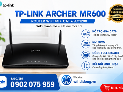 Bộ phát TP-Link Archer MR600 siêu tốc độ 0