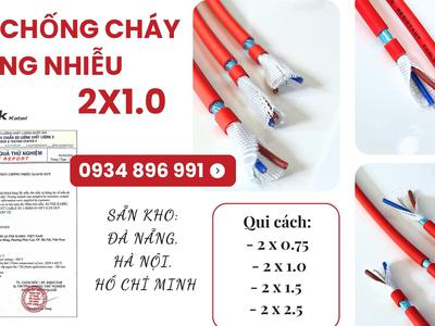 Cáp Chống Cháy Chống Nhiễu 2x0.75 / 1.0 / 1.5 / 2.5mm Phân Phối Quảng Bình, Quảng Ngãi, Quảng Nam 2
