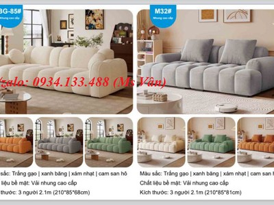 Sofa đẹp phòng khách - sofa lông cừu mềm mại 7