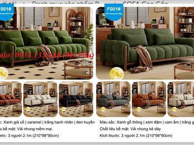 Sofa đẹp phòng khách - sofa lông cừu mềm mại 4