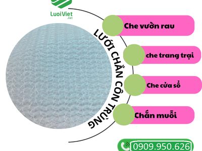 Lưới chắn côn trùng HDPE màu trắng 1