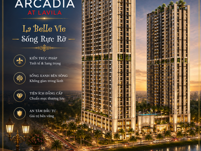 Chính thức 65.61m2 - Giá 5.85 tỷ chưa chiết khấu 15 - 2PN2WC Arcadia 3