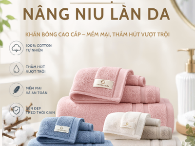 Khăn mặt Luxury cao cấp   Mềm mại, sang trọng cho mọi không gian 0