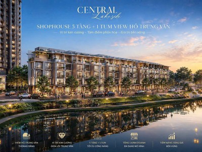 57 tỷ sở hữu ngay siêu phẩm nhà phố 110m2 6 tầng mặt hồ, đường 21m ở Nam Từ Liêm 3