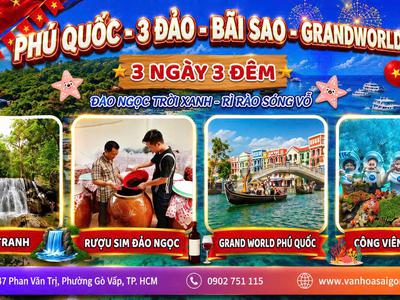 Lễ Quốc Khánh 2/9 - Phú Quốc - 3 Đảo - Bãi sao - Grand World / 3N3Đ 1