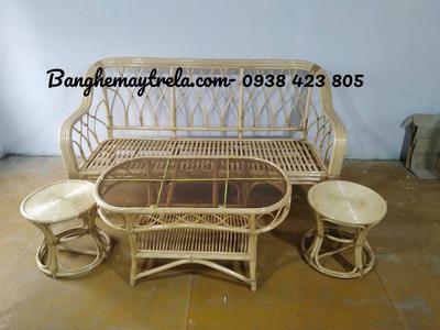Bàn ghế mây tự nhiên cho phòng khách nhỏ 6