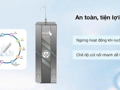 Máy lọc nước RO cao cấp Amida tích hợp lõi Ion kiềm hỗ trợ bảo vệ sức khỏe người tiêu dùng 0