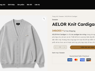 AELOR Knit Cardigan Áo Cardigan Len Mỏng Tối Giản Cho Mọi Phong Cách 0