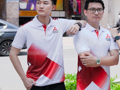 Áo Thun Đồng phục Cổ Trụ Mitsubishi 0