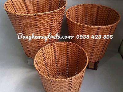 Thùng đựng đồ nhựa giả mây 3