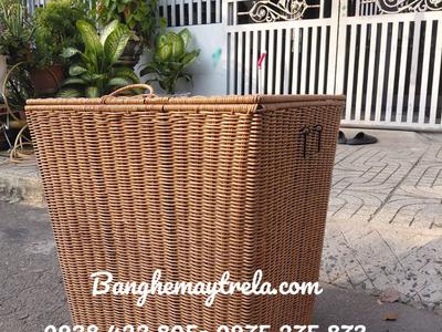 Thùng đựng đồ nhựa giả mây 5