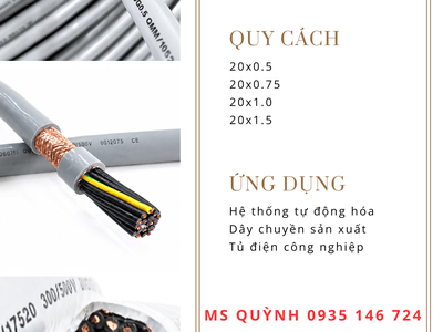 Cáp điều khiển 20x0.75 rvvp Altek Kabel 0