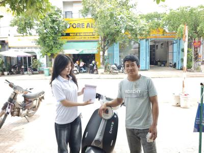 Đăng ký xe máy điện thủ tục 0