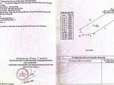 Chính chủ bán đất sxkd đối diện vsip 2, tân uyên, bình dương 1