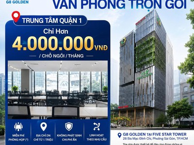 Cho thuê văn phòng trọn gói  chỉ hơn 4 triệu/tháng ngay trung tâm q.1 0