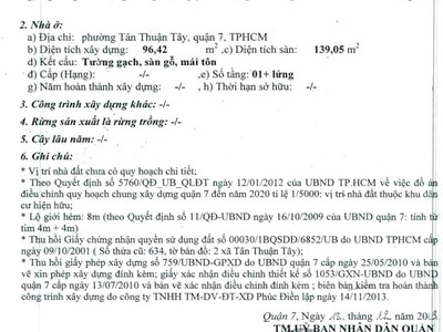 Bán nhà phường tân thuận tây, quận 7   vừa ở vừa kinh doanh, có sẵn dòng tiền 2