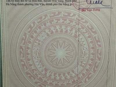 Chính chủ cần bán lô đất, tổ dân phố nam yên, hòa bắc, phường hải vân, tp. đà nẵng 4
